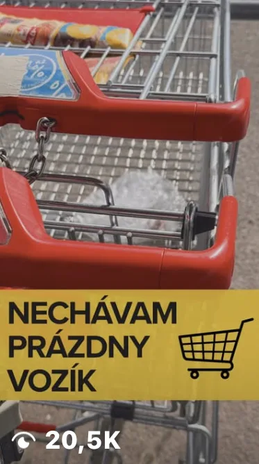 Spolu tvoríme Poprad — Nechávam prázdny vozík