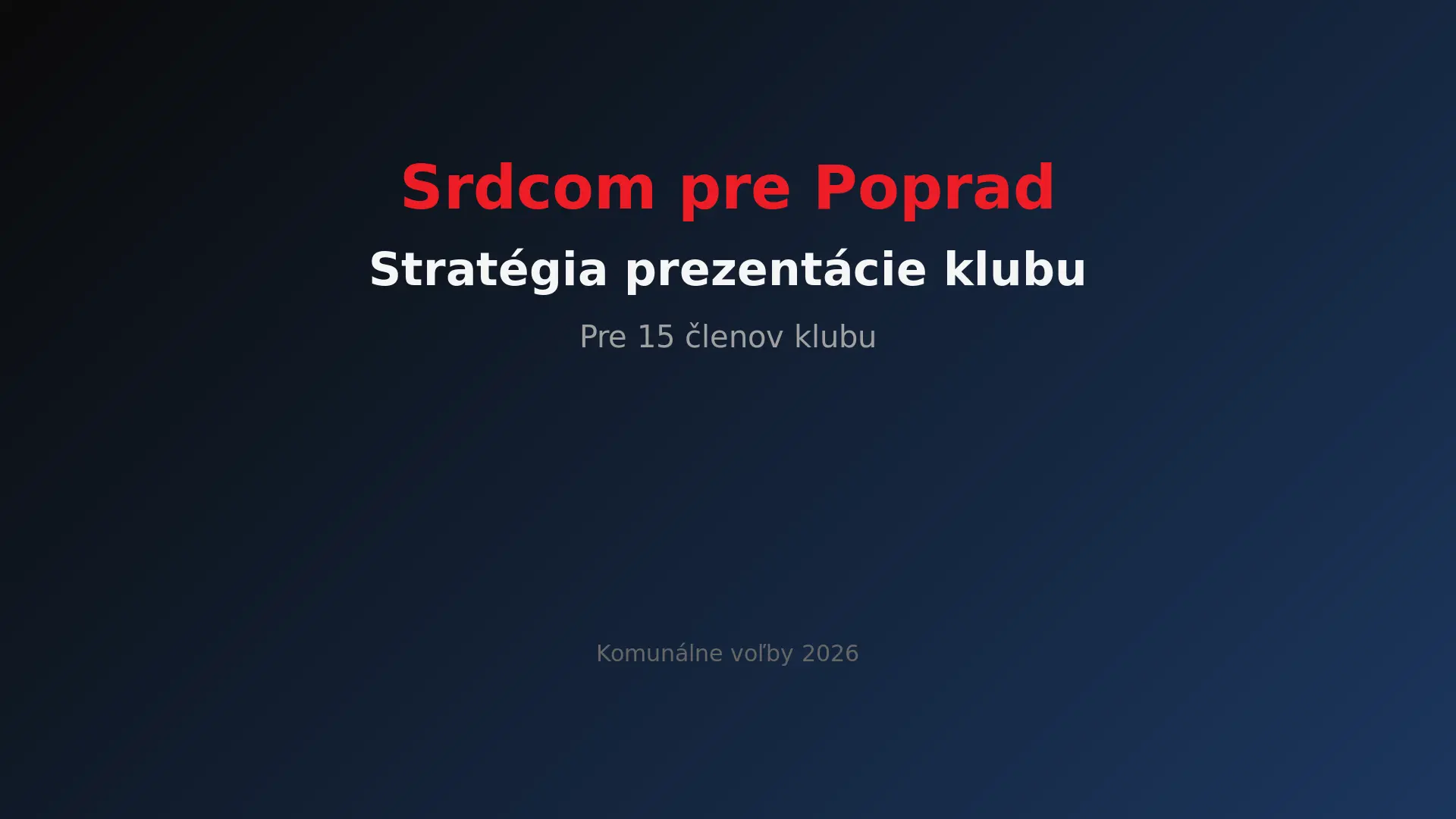 Titulný slajd: Prečo sme lepší ako AD